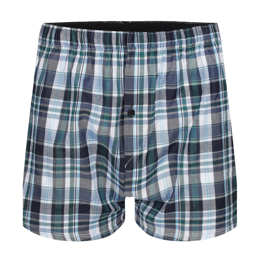 Payden Mens 3 Pack Check Boxer Shorts Cotton Rich Underwear S-2XL - QHA UK