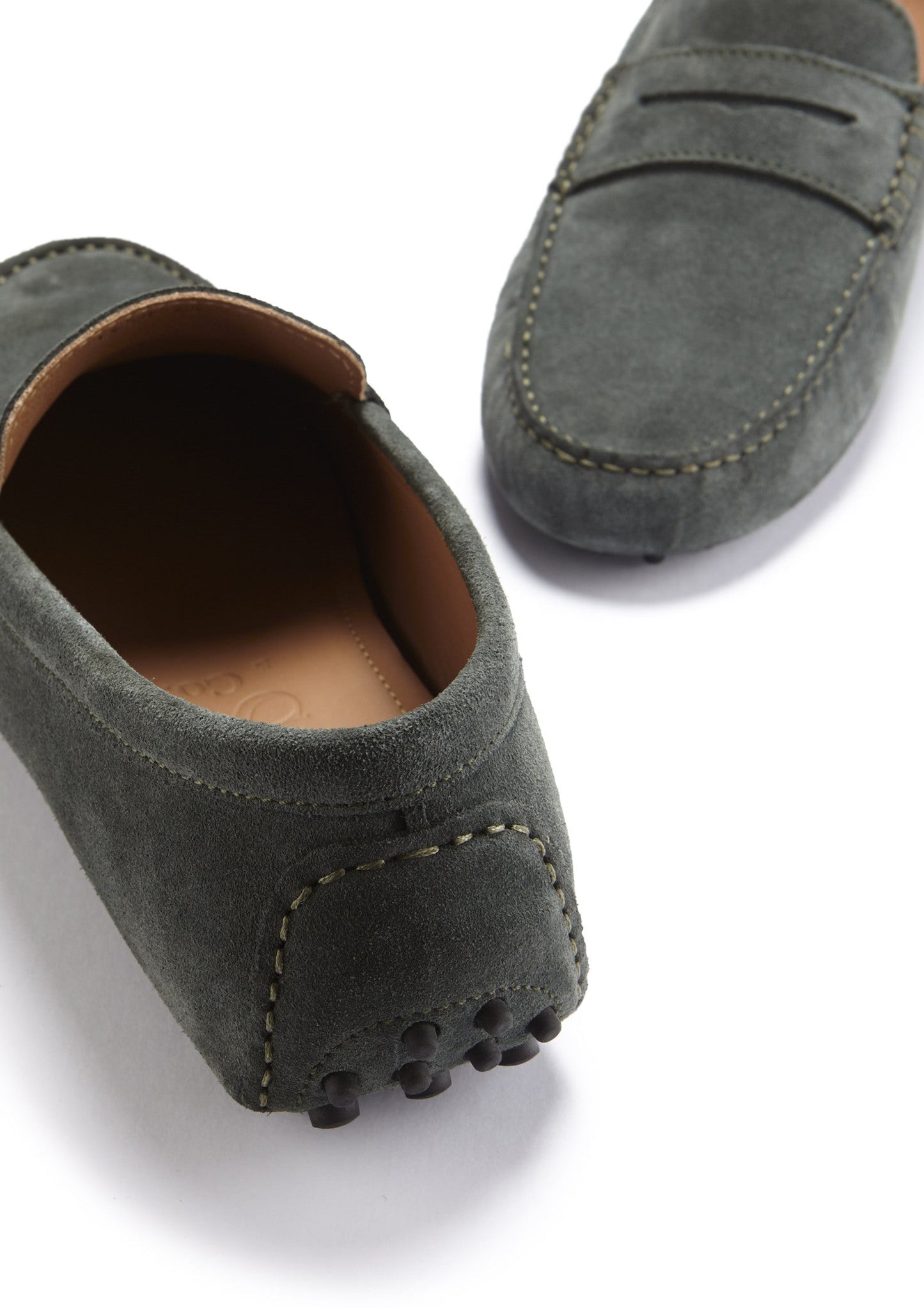 Hugs & Co Mens Penny Driving Loafers Racing Green Suede UK 7-14 - QHA UK