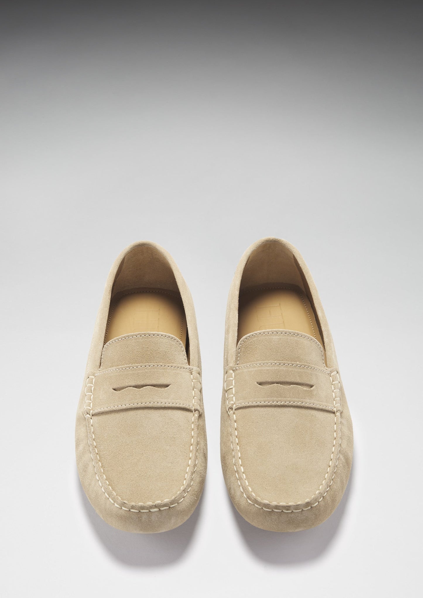 Hugs & Co Mens Penny Driving Loafers Taupe Suede UK 7-14 - QHA UK