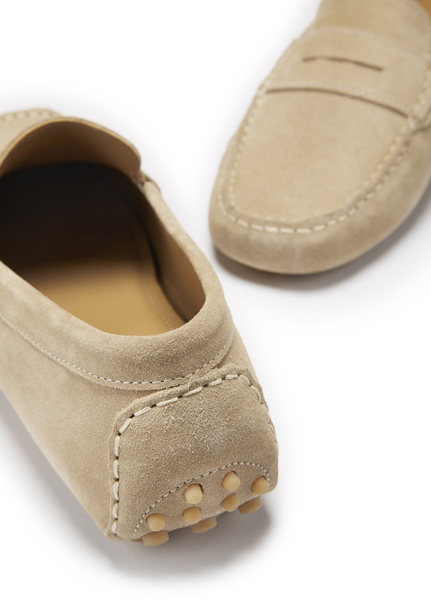 Hugs & Co Mens Penny Driving Loafers Taupe Suede UK 7-14 - QHA UK