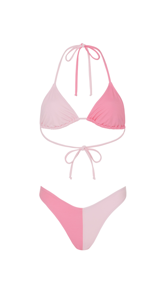 Pink ColourDuo Bikini Bottom - QHA UK