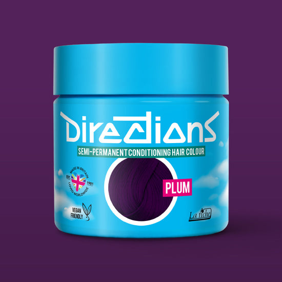 La Riche Directions Hair Dye Plum Dark Plum Semi-Permanent 100ml - QHA UK