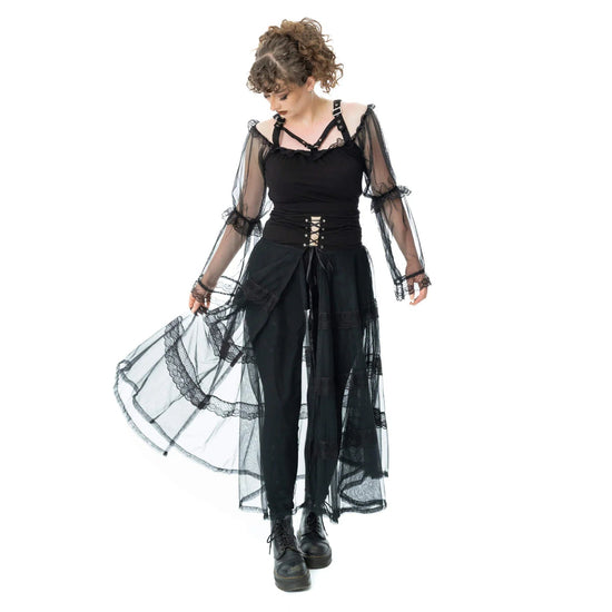 Poizen Industries Women's Skirt Eliora Black UK 10-18 - QHA UK