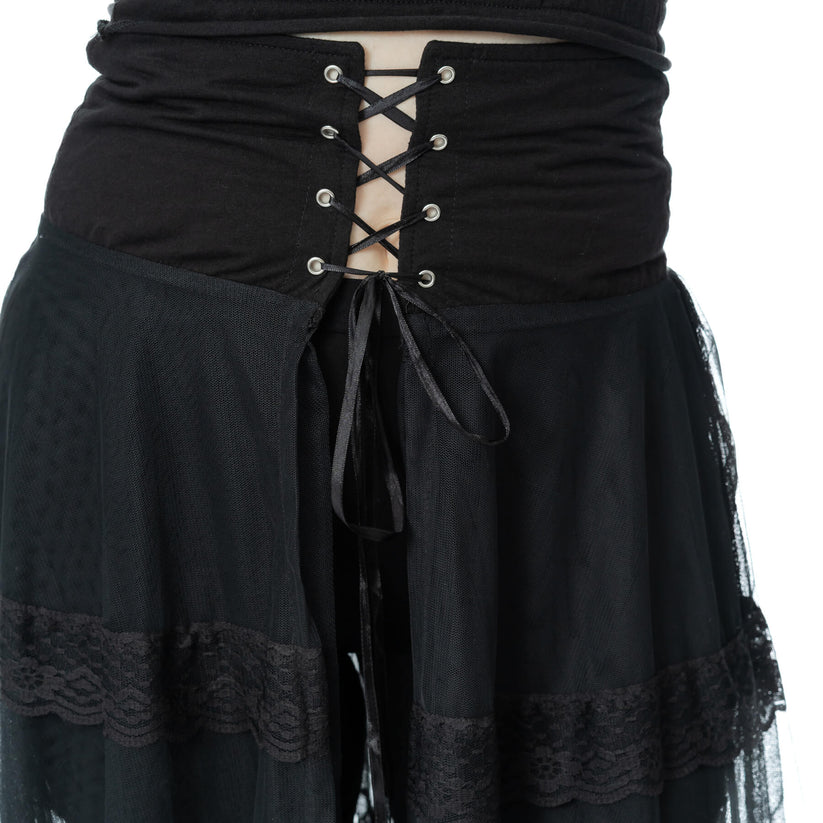 Poizen Industries Women's Skirt Eliora Black UK 10-18 - QHA UK
