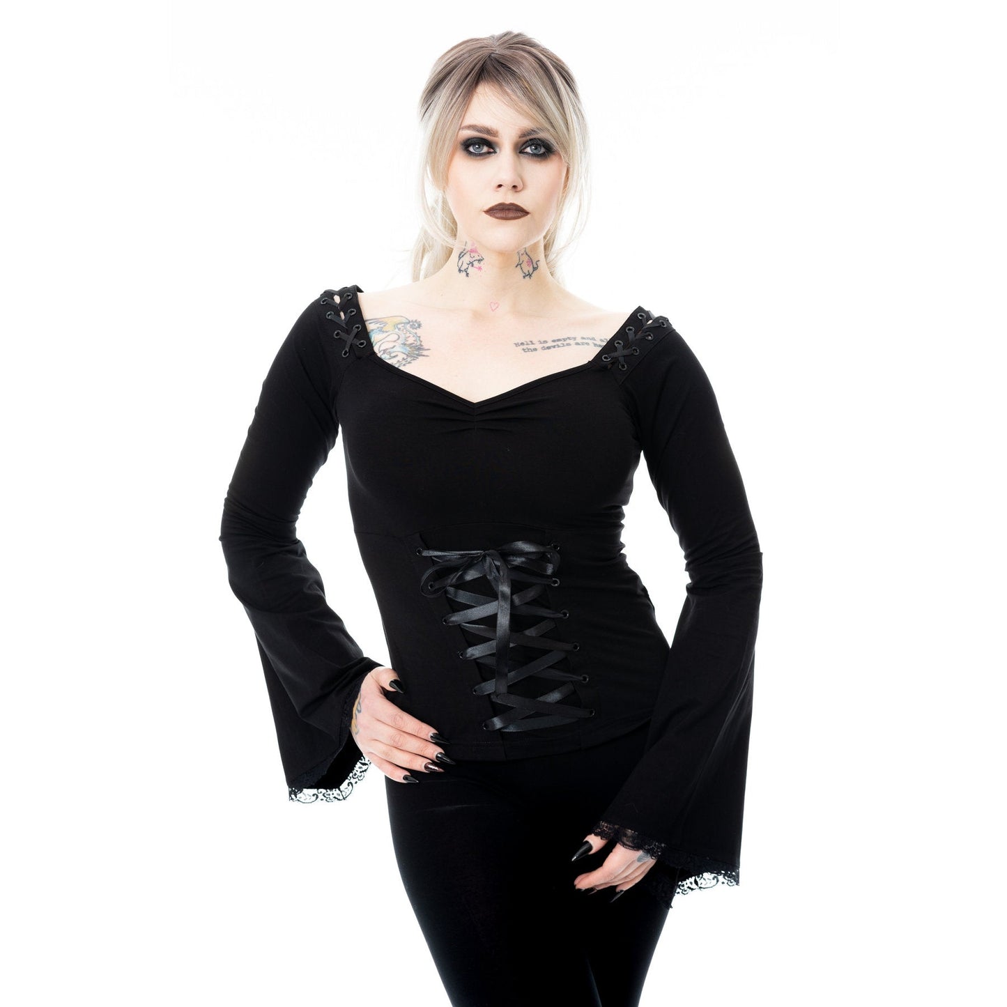 Poizen Industries Women's Blouse Maelys Top UK 10-18 - QHA UK