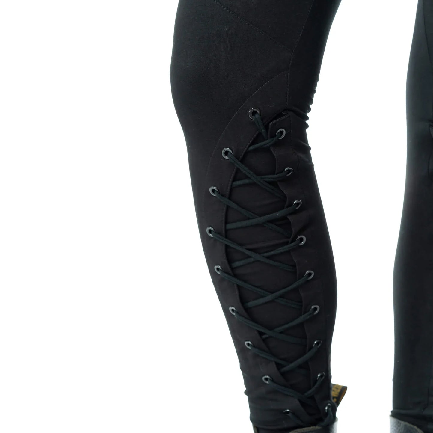 Poizen Industries Women's Gothic Leggings Nightshade Corset Lace-Up - QHA UK