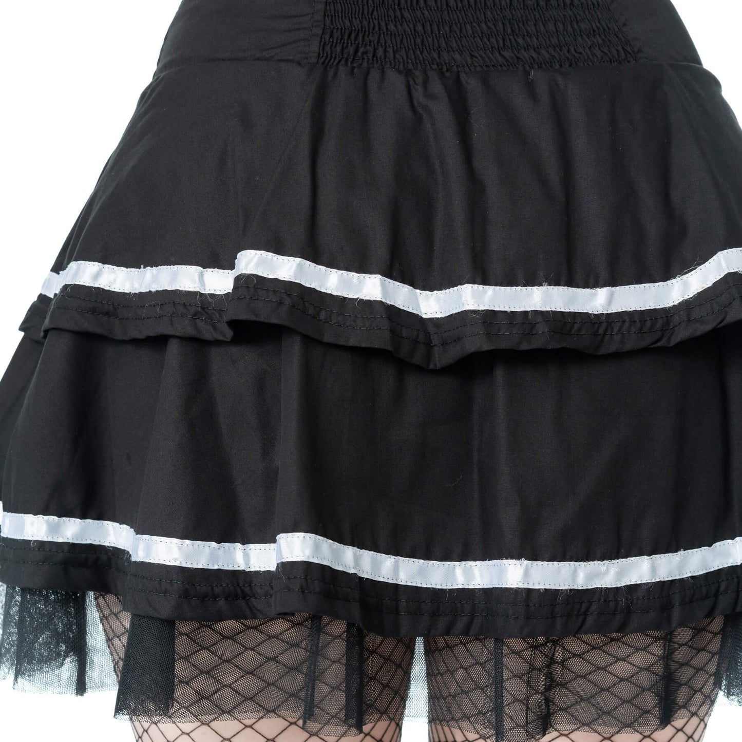 Poizen Industries Skirt Phantom Waltz Black and White UK 10-18 - QHA UK