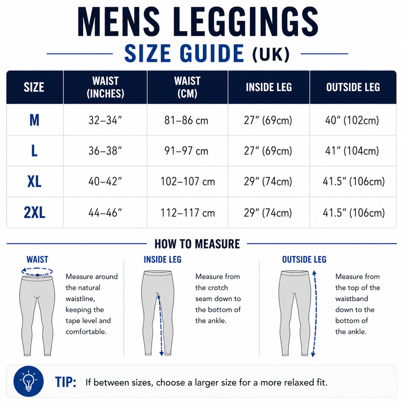 Mens Thermal Long Johns Warm Brushed Base Layer Winter Leggings 0.45 T - QHA UK