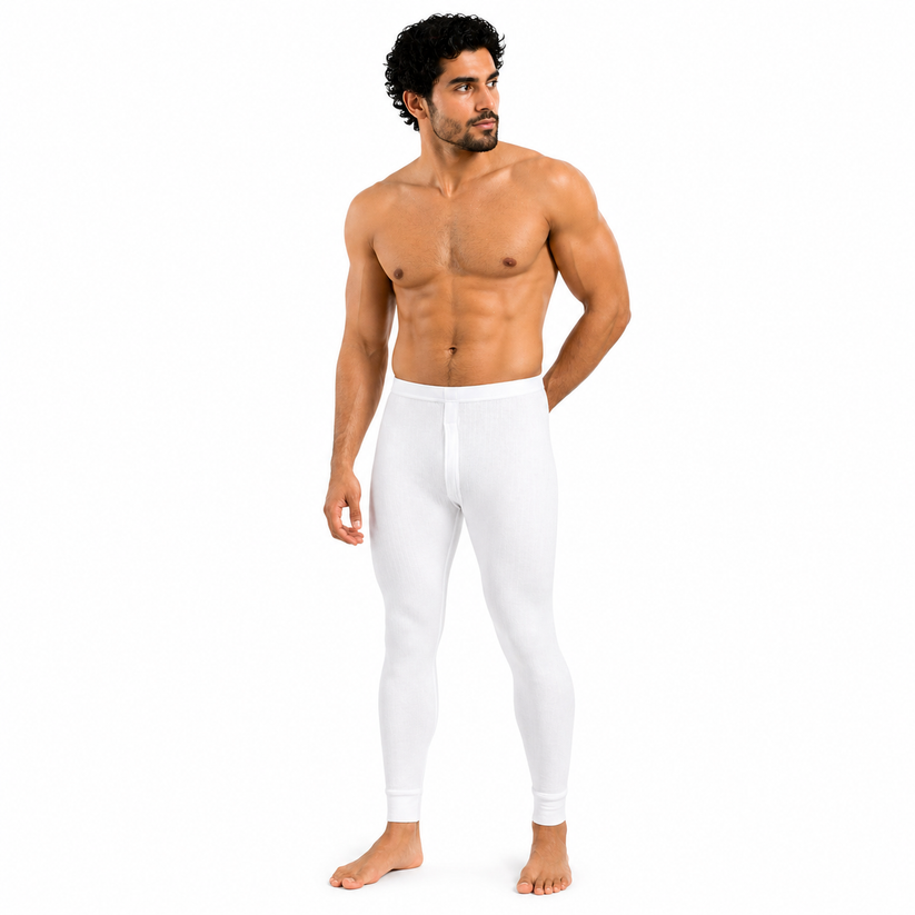 Mens Thermal Long Johns Warm Brushed Base Layer Winter Leggings 0.45 T - QHA UK