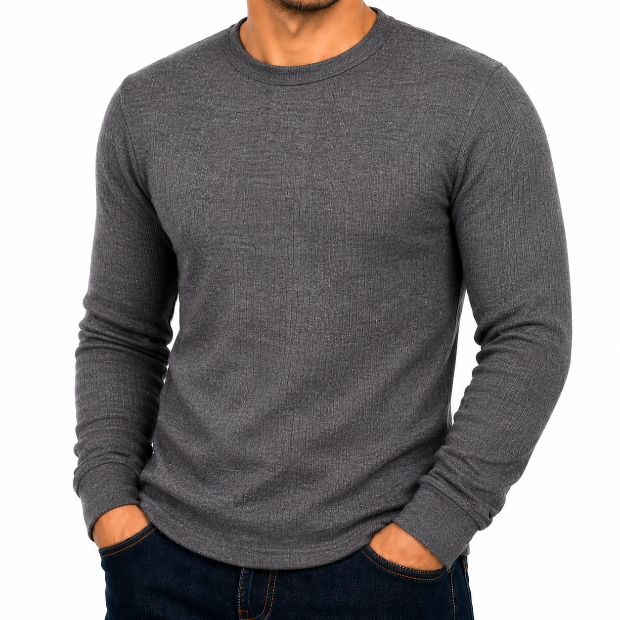 Mens Thermal Long Sleeve T-Shirt Base Layer Heat Retention | M–2XL | UK - QHA UK