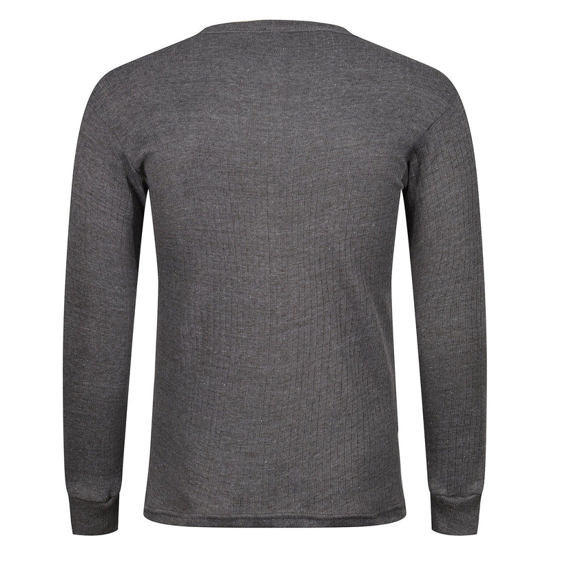 Mens Thermal Long Sleeve T-Shirt Base Layer Heat Retention | M–2XL | UK - Sleeve Detail - QHA UK