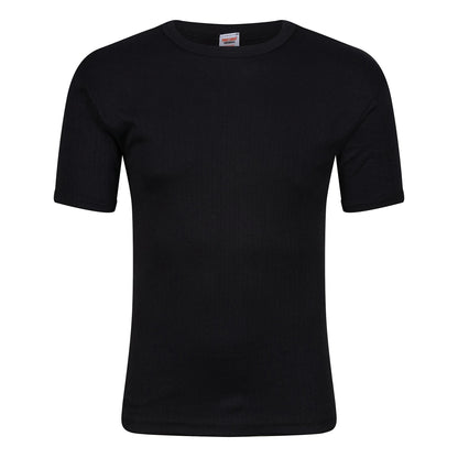 Mens Thermal Short Sleeve T Shirt Warm Base Layer Heat Retention Top | - Sleeve Detail - QHA UK