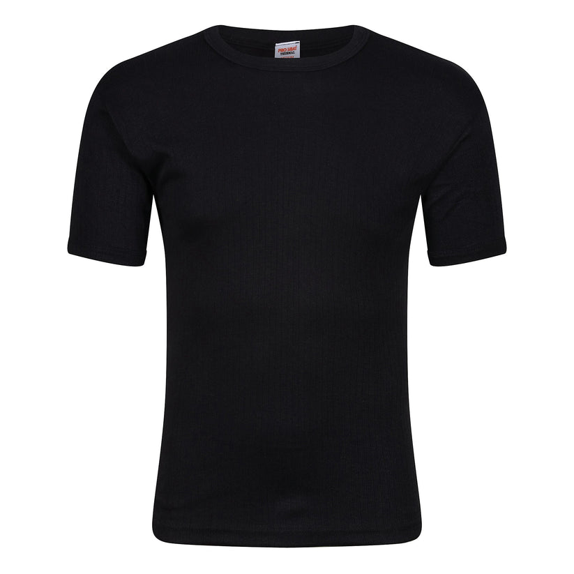 Mens Thermal Short Sleeve T Shirt Warm Base Layer Heat Retention Top | - Sleeve Detail - QHA UK