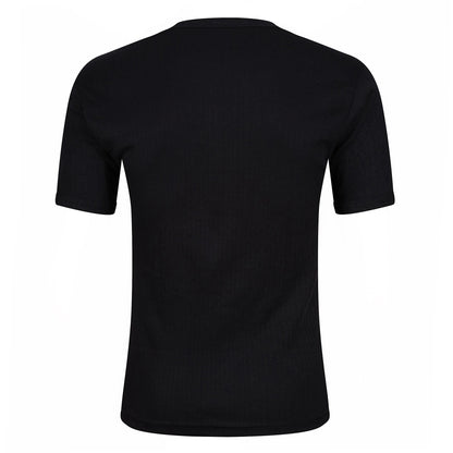 Mens Thermal Short Sleeve T Shirt Warm Base Layer Heat Retention Top | - Sleeve Detail - QHA UK