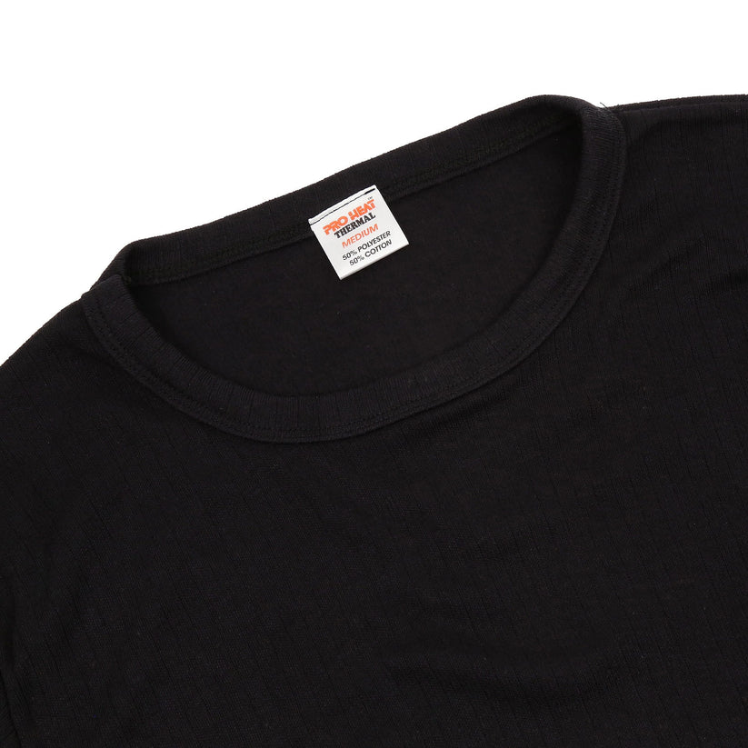 Mens Thermal Short Sleeve T Shirt Warm Base Layer Heat Retention Top | - Sleeve Detail - QHA UK