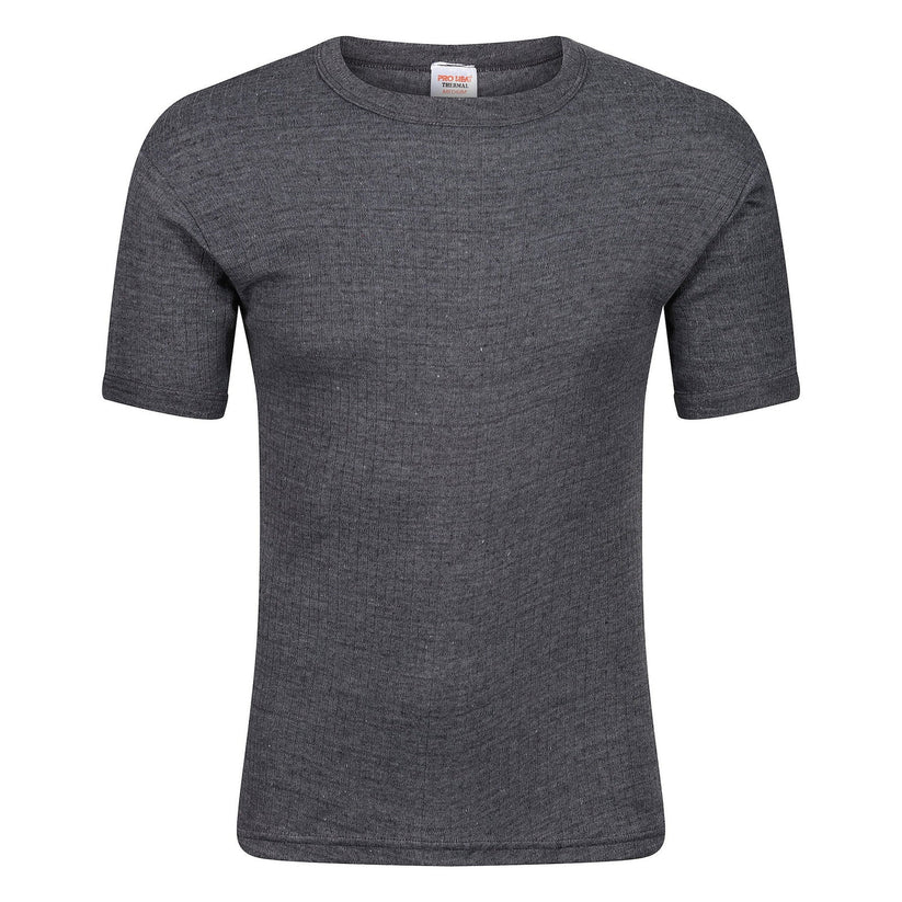 Mens Thermal Short Sleeve T Shirt Warm Base Layer Heat Retention Top | - Sleeve Detail - QHA UK