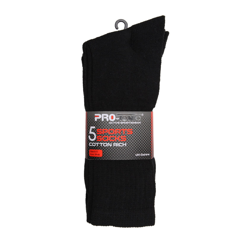 Pro-Tonic 5 Pairs Sport Socks - QHA UK