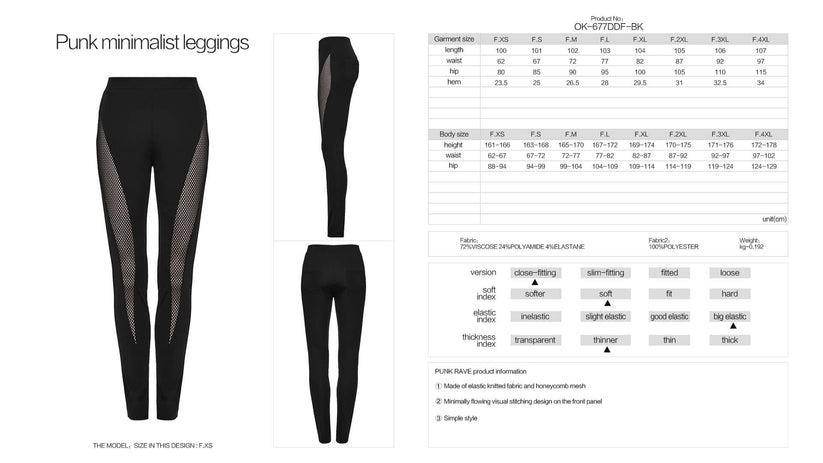 Punk Rave Women's Leggings Ausha UK 8-22 - QHA UK