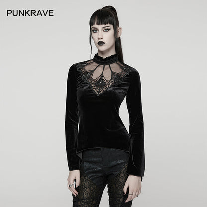 Punk Rave Women's T-Shirt Belladonna Demon's Hand Velvet UK 8-16 - QHA UK