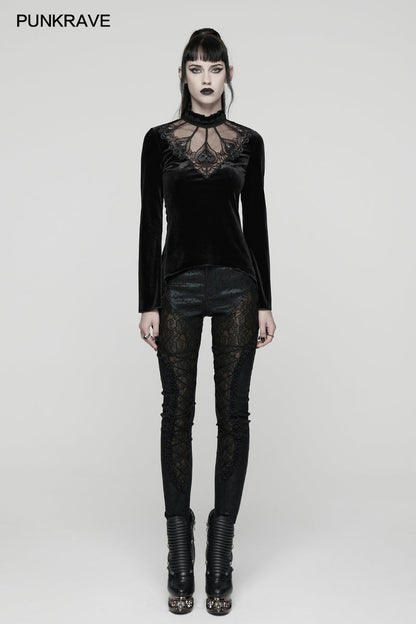 Punk Rave Women's T-Shirt Belladonna Demon's Hand Velvet UK 8-16 - QHA UK