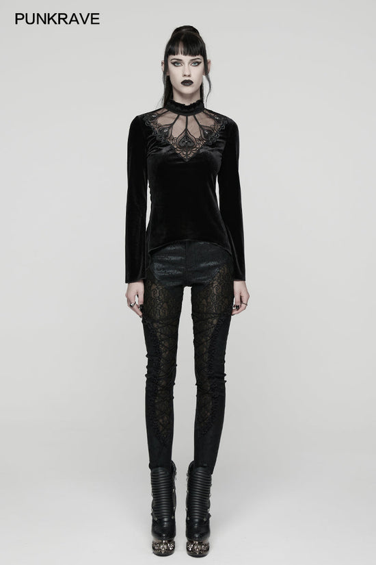 Punk Rave Women's T-Shirt Belladonna Demon's Hand Velvet UK 8-16 - QHA UK