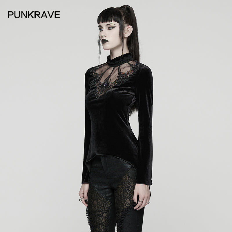 Punk Rave Women's T-Shirt Belladonna Demon's Hand Velvet UK 8-16 - QHA UK