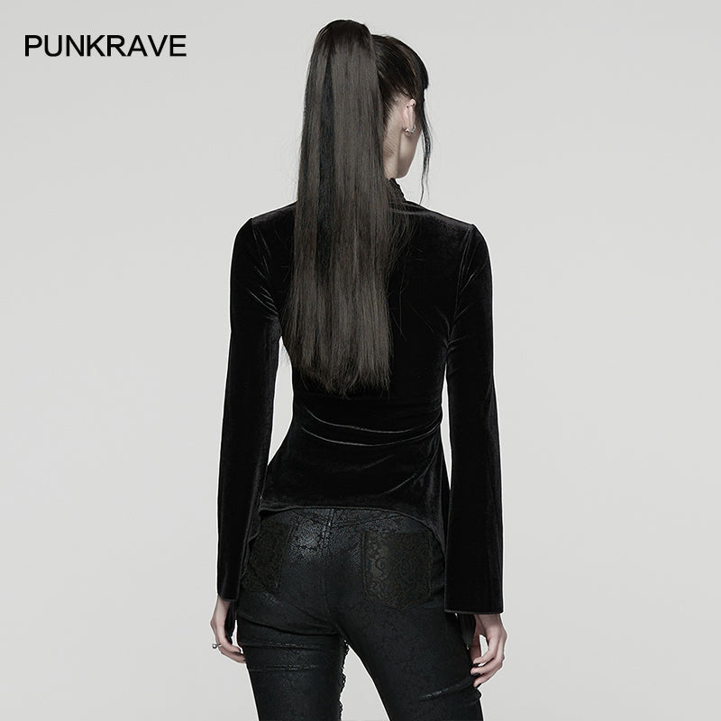 Punk Rave Women's T-Shirt Belladonna Demon's Hand Velvet UK 8-16 - QHA UK