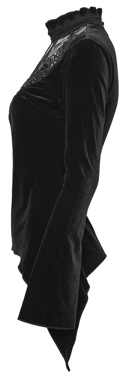 Punk Rave Women's T-Shirt Belladonna Demon's Hand Velvet UK 8-16 - QHA UK