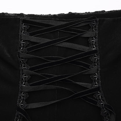 Punk Rave Gothic Skirt Belladonna Rose Fishtail UK 10-22 - QHA UK