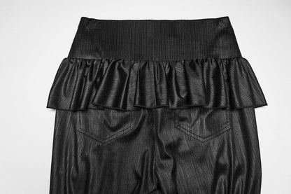 Punk Rave Women's Gothic Flared Trousers Bellatrix Leggings Flares - QHA UK