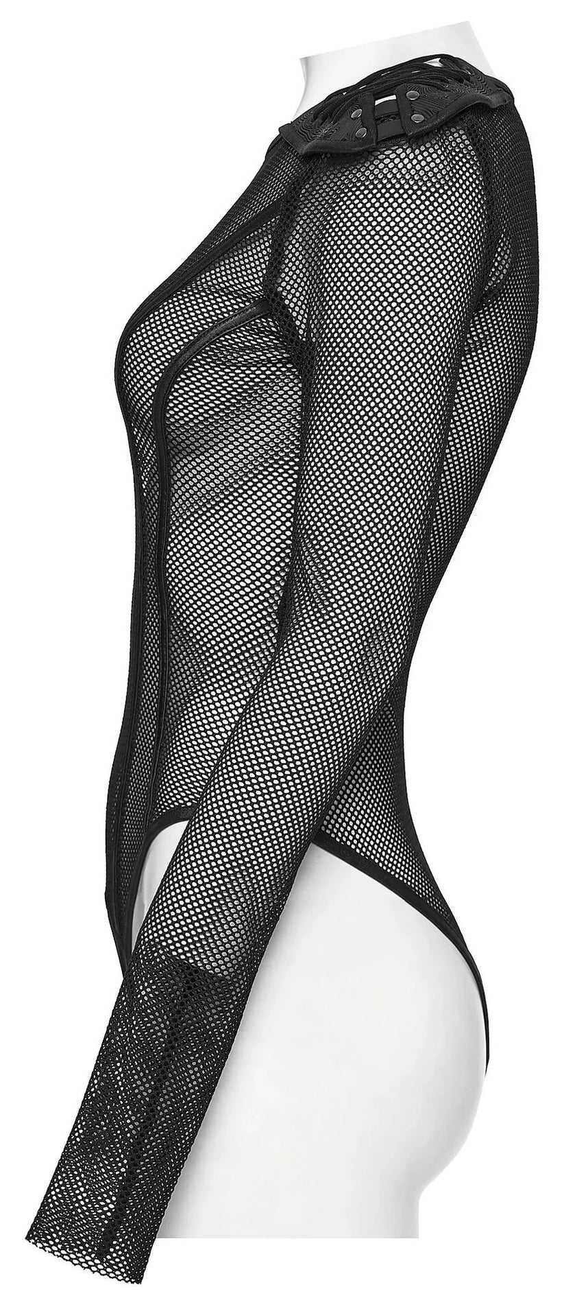 Punk Rave Women's Cyberpunk Bodysuit Armor Mesh UK 8-16 - QHA UK