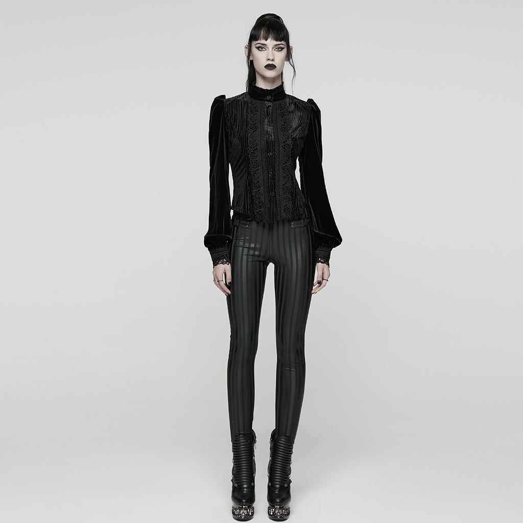 Punk Rave Women's Gothic Blouse Daily Shirt UK 8-22 - QHA UK