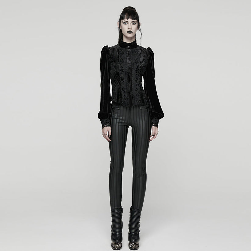 Punk Rave Women's Gothic Blouse Daily Shirt UK 8-22 - QHA UK