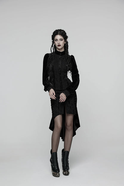 Punk Rave Women's Gothic Blouse Daily Shirt UK 8-22 - QHA UK