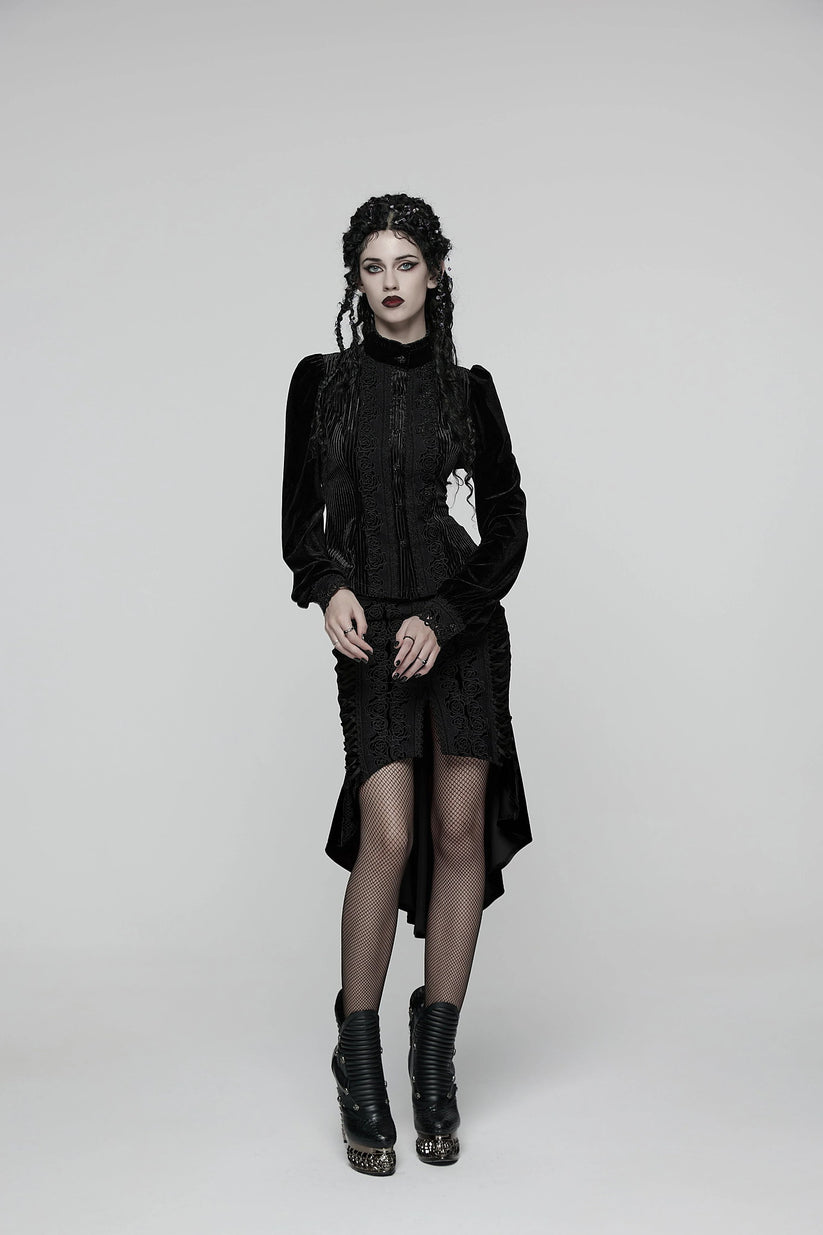 Punk Rave Women's Gothic Blouse Daily Shirt UK 8-22 - QHA UK