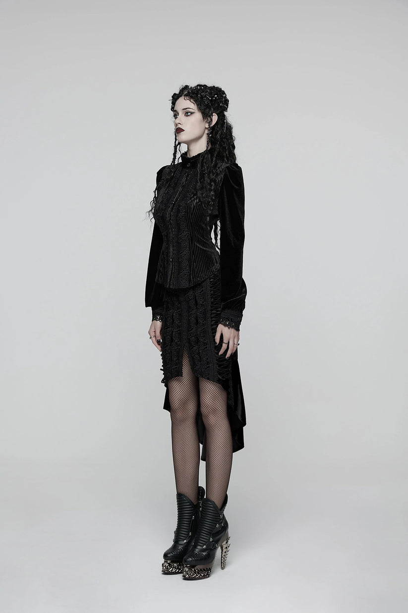 Punk Rave Women's Gothic Blouse Daily Shirt UK 8-22 - QHA UK