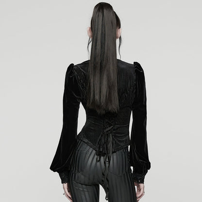Punk Rave Women's Gothic Blouse Daily Shirt UK 8-22 - QHA UK
