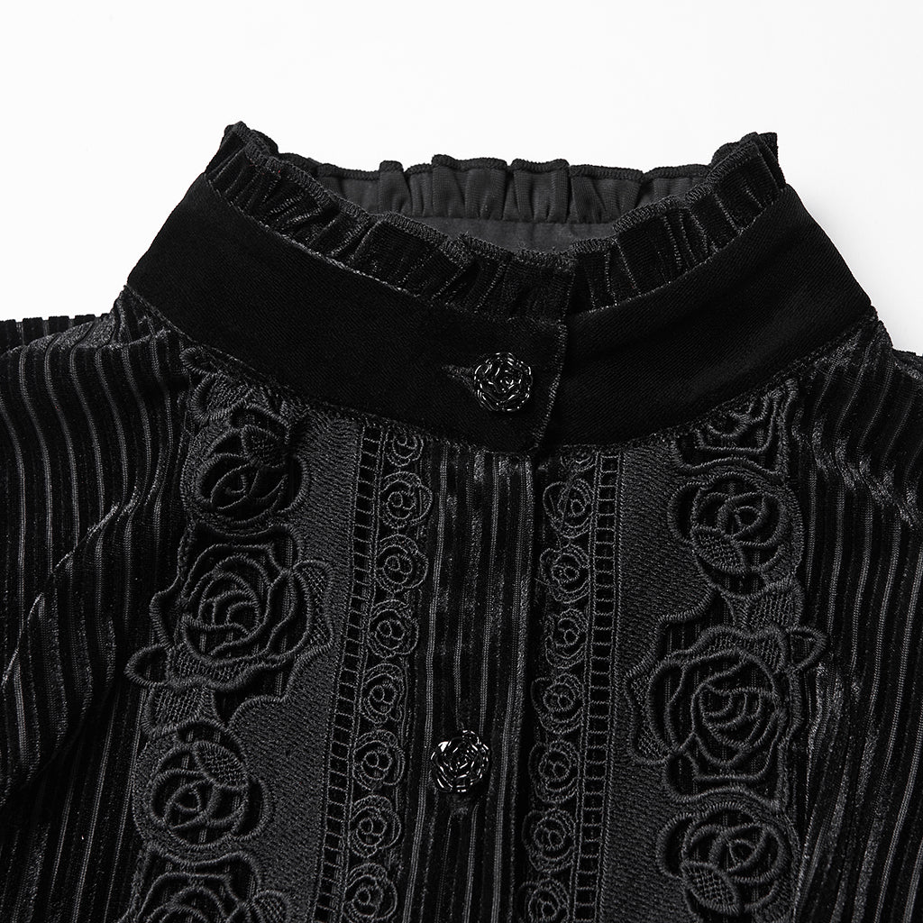 Punk Rave Women's Gothic Blouse Daily Shirt UK 8-22 - QHA UK