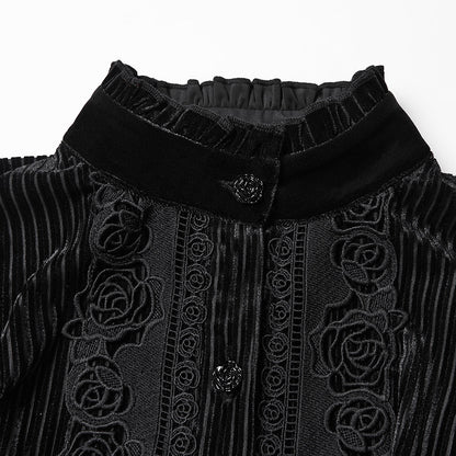 Punk Rave Women's Gothic Blouse Daily Shirt UK 8-22 - QHA UK
