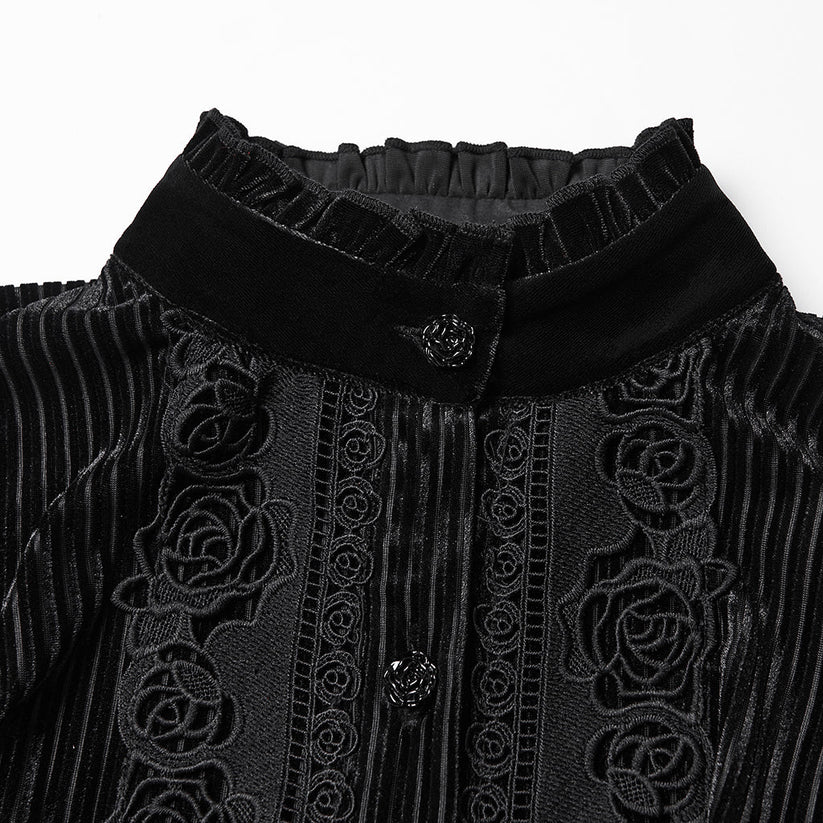 Punk Rave Women's Gothic Blouse Daily Shirt UK 8-22 - QHA UK