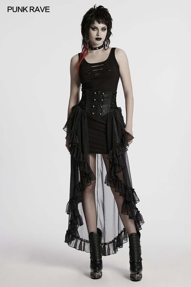 Punk Rave Skirt Dila Romantic Chiffon UK 8-22 - QHA UK