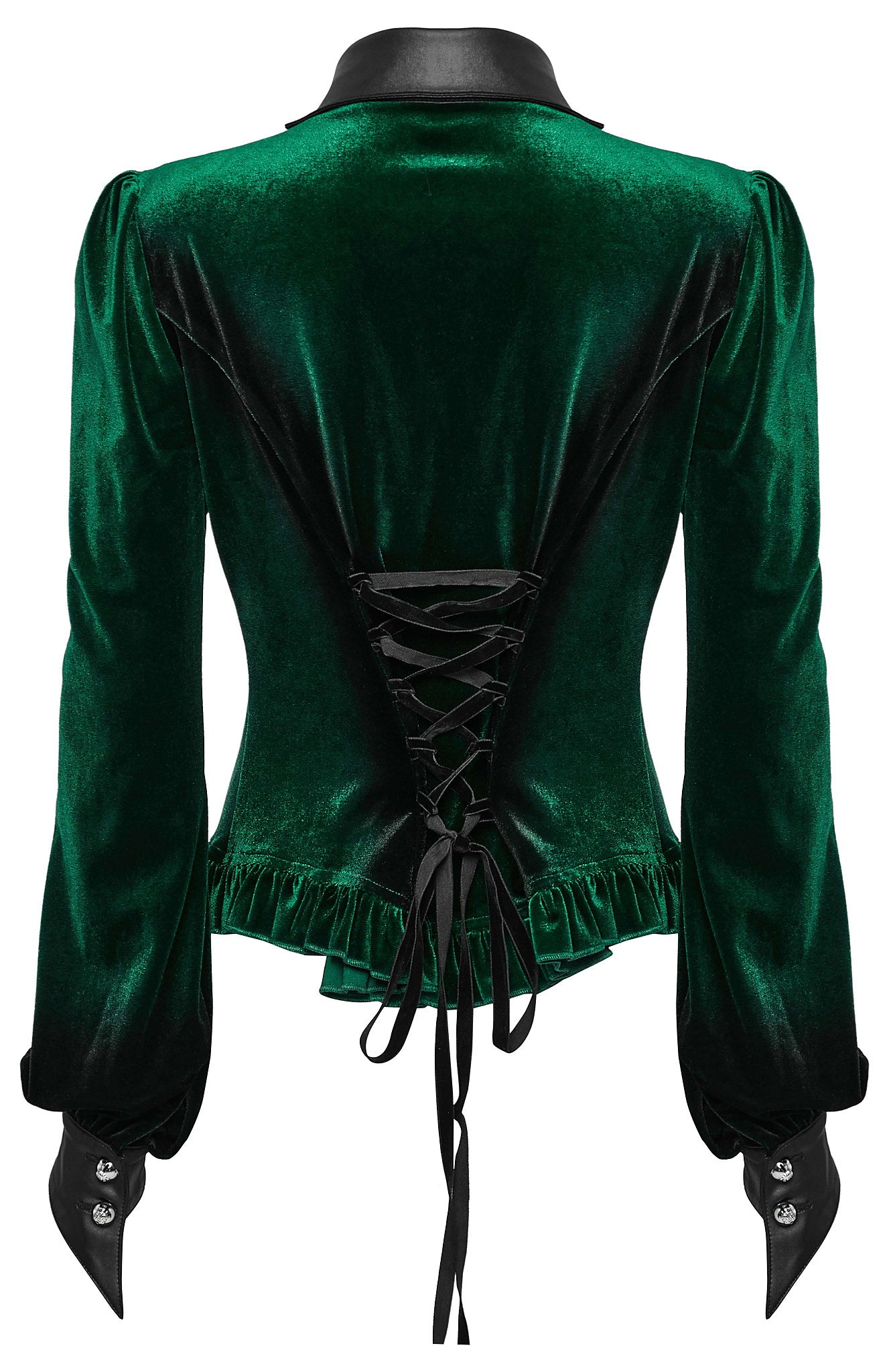Punk Rave Shirt Fawn Gradient Printed Green UK 8-22 - QHA UK
