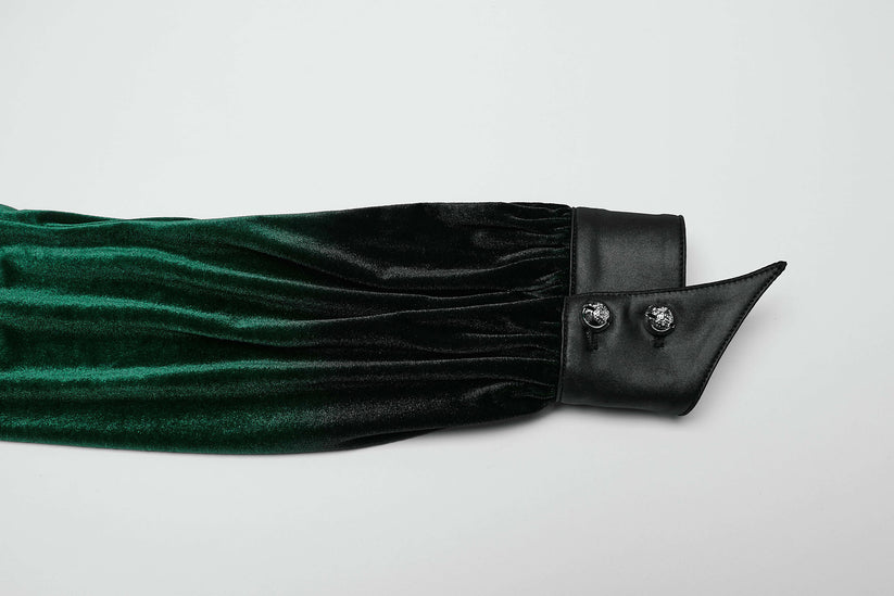 Punk Rave Shirt Fawn Gradient Printed Green UK 8-22 - QHA UK
