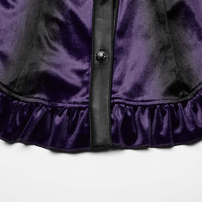 Punk Rave Shirt Fawn Gradient Printed in Violet UK 8-22 - QHA UK