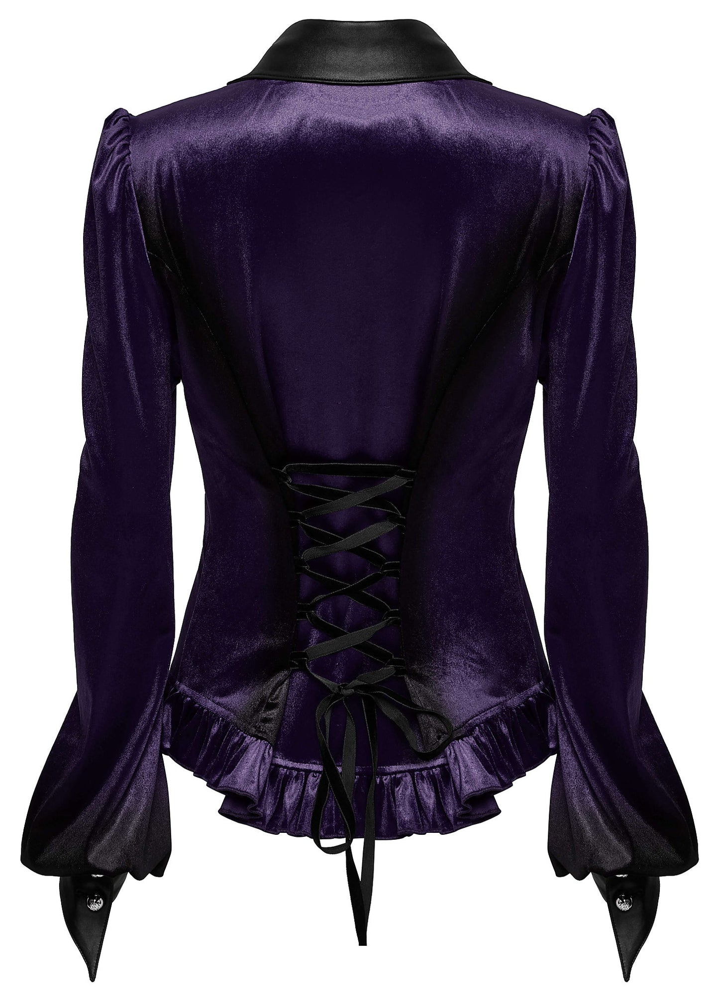 Punk Rave Shirt Fawn Gradient Printed in Violet UK 8-22 - QHA UK