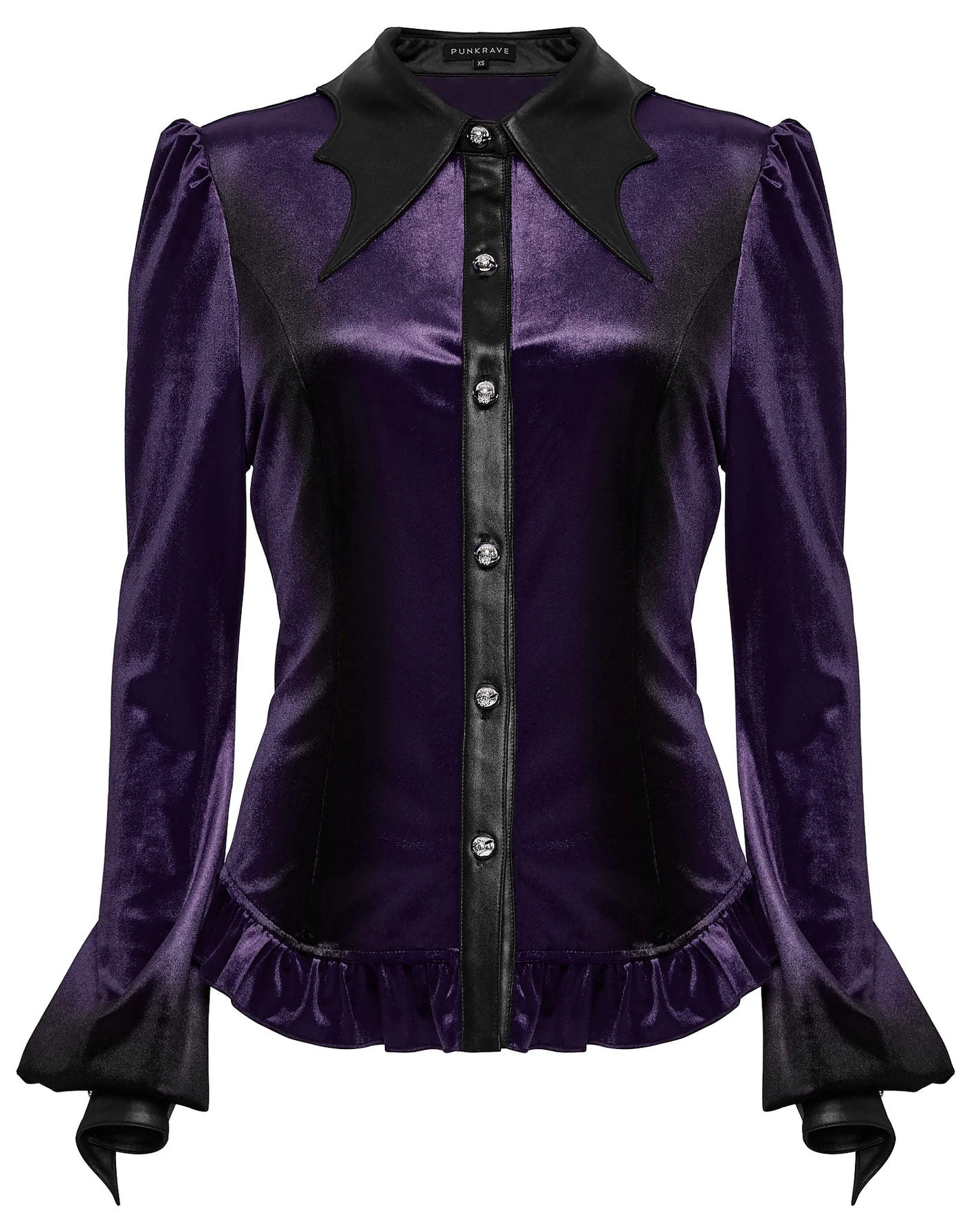 Punk Rave Shirt Fawn Gradient Printed in Violet UK 8-22 - QHA UK