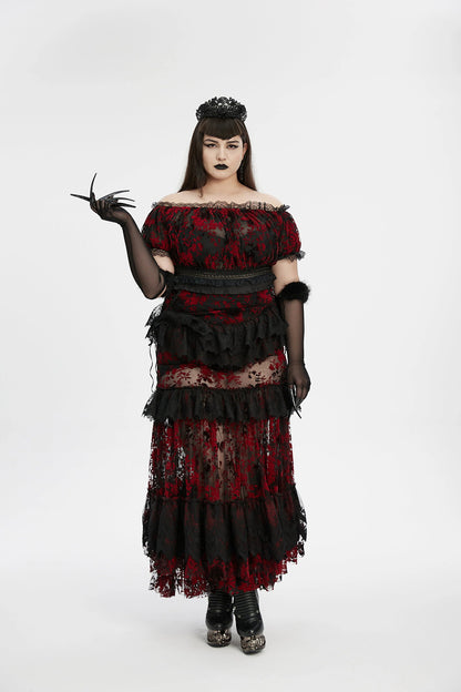Punk Rave Gothic Gloves Fluffy Claw - QHA UK