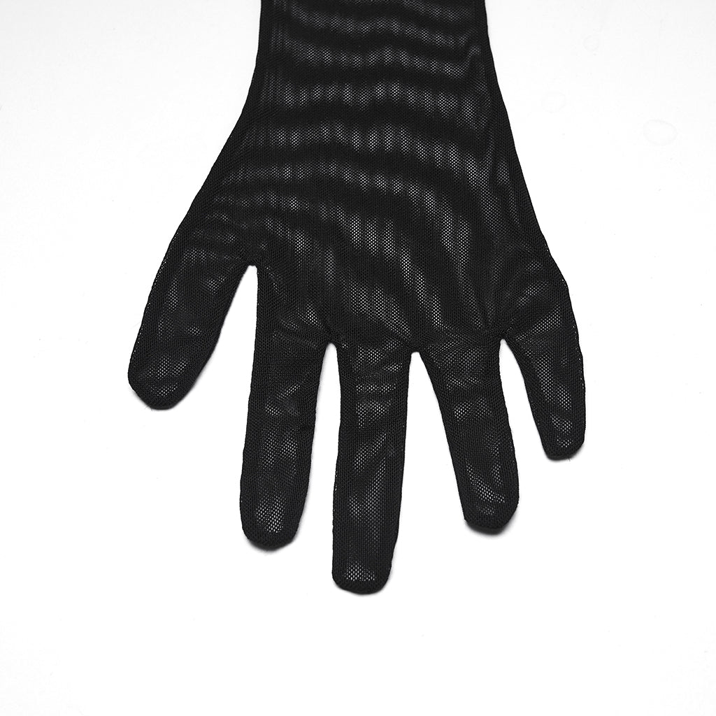 Punk Rave Gothic Gloves Fluffy Claw - QHA UK