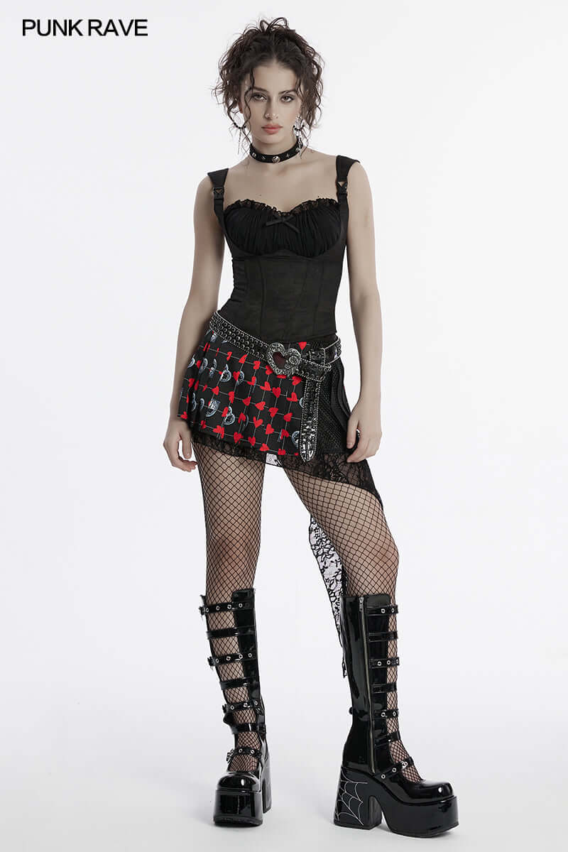 Punk Rave Camisole Top Gale Corset Cami UK 8-22 - QHA UK