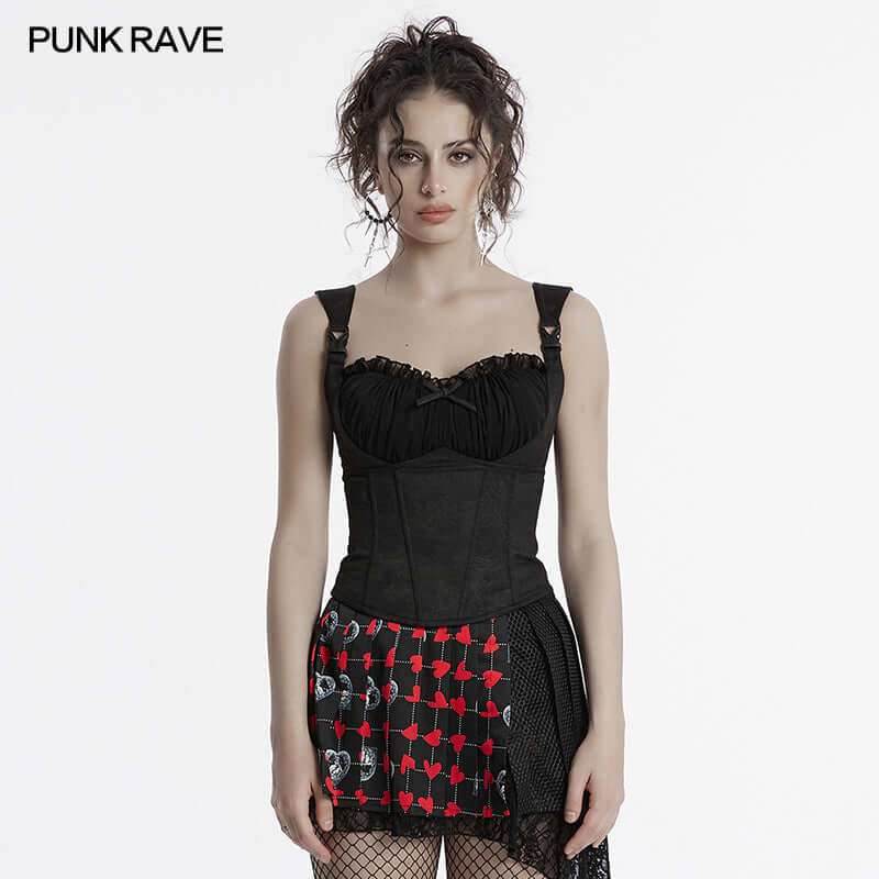 Punk Rave Camisole Top Gale Corset Cami UK 8-22 - QHA UK